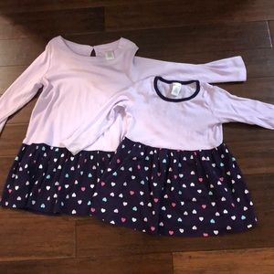 Sisters Dresses 2T and 5 Gymboree
